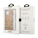 Kryt Guess Flower Strap pro iPhone 13 mini - zlatá