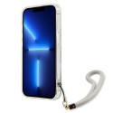 Kryt Guess Flower Strap pro iPhone 13 mini - fialová