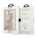 Kryt Guess Flower Strap pro iPhone 13 mini - fialová