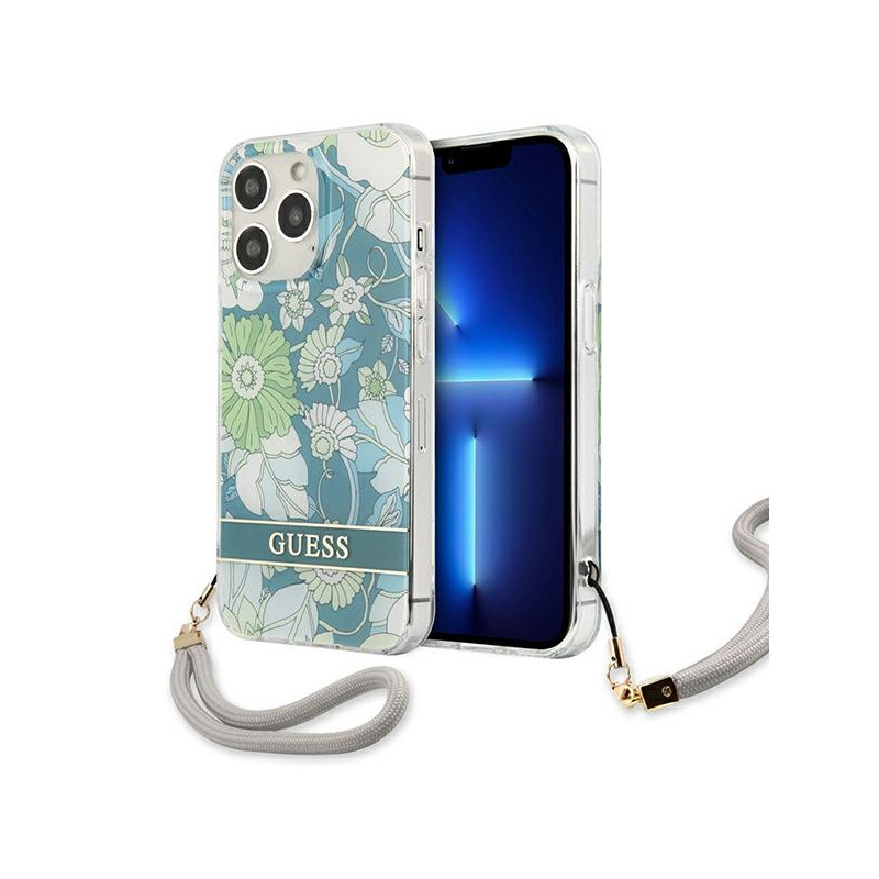 Kryt Guess GUHCP13XHFLSN pro iPhone 13 Pro Max - zelená/green
