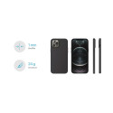 ESTUFF ES671225 Magnetic Silicone Case Kryt s MagSafe pro iPhone 12/12 Pro, černý