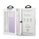 Kryt Guess Saffiano Hot Stamp pro iPhone 13 Pro Max fialová