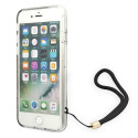 Kryt Guess GUOHCI8H4STW 4G Print Strap pro iPhone hnědá