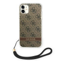 Kryt Guess GUOHCN61H4STW pro iPhone 11 - hnědá