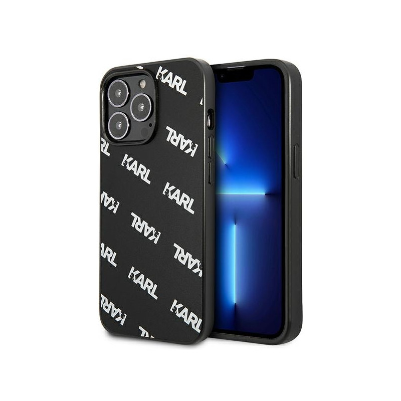 Kryt Karl Lagerfeld ALL OVER pro iPhone 13 Pro - černý