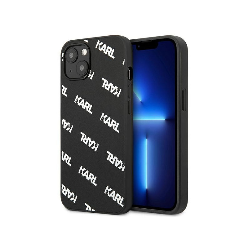 Kryt Karl Lagerfeld ALL OVER pro iPhone 13 mini - černý