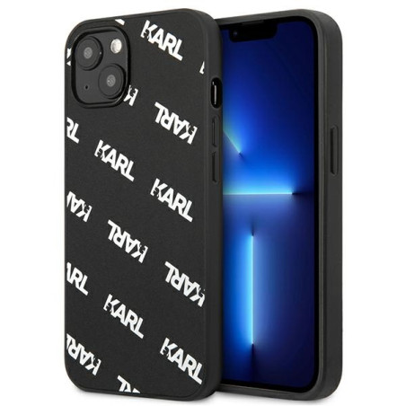 Kryt Karl Lagerfeld ALL OVER pro iPhone 13 mini - černý
