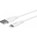 ESTUFF Prémiový datový a nabíjecí kabel USB/Lightning MFi, 1m, bílý