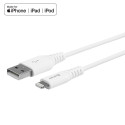 ESTUFF Prémiový datový a nabíjecí kabel USB/Lightning MFi, 2m, bílý
