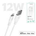 ESTUFF Prémiový datový a nabíjecí kabel USB/Lightning MFi, 2m, bílý