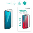 ESTUFF Titan Shield Ochranné sklo 2.5D FULL-COVER 0.33mm pro iPhone 12 Pro Max, černý rámeček