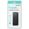ESTUFF Titan Shield Ochranné sklo 2.5D FULL-COVER 0.33mm pro iPhone 13 Mini, čiré