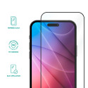 ESTUFF Titan Shield Ochranné sklo 2.5D FULL-COVER 0.33mm pro iPhone 14 Pro, černý rámeček