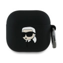 Pouzdro Karl Lagerfeld 3D Head pro AirPods 4 - černé