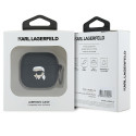 Pouzdro Karl Lagerfeld 3D Head pro AirPods 4 - černé