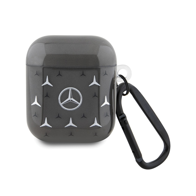 Kryt Mercedes MEA28DPMGS pro AirPods 1/2 - černý (large star pattern)