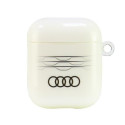 Pouzdro Audi IML Geometric Pattern pro AirPods 1 / 2 - bílá