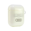 Pouzdro Audi IML Geometric Pattern pro AirPods 1 / 2 - bílá