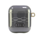 Pouzdro Audi GEOMETRIC PATTERN pro AirPods 1 / 2 - šedé