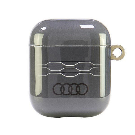 Pouzdro Audi GEOMETRIC PATTERN pro AirPods 1 / 2 - šedé