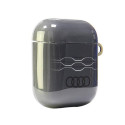 Pouzdro Audi GEOMETRIC PATTERN pro AirPods 1 / 2 - šedé