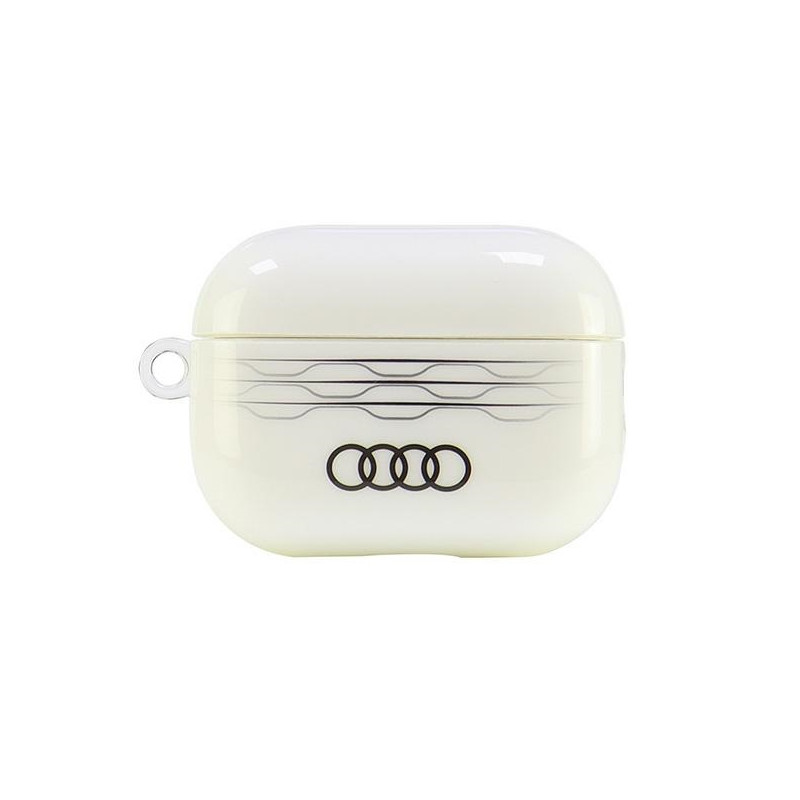 Pouzdro Audi IML GEOMETRIC PATTERN pro AirPods Pro 2 - bílá