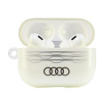 Pouzdro Audi IML GEOMETRIC PATTERN pro AirPods Pro 2 - bílá