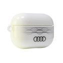 Pouzdro Audi IML GEOMETRIC PATTERN pro AirPods Pro 2 - bílá