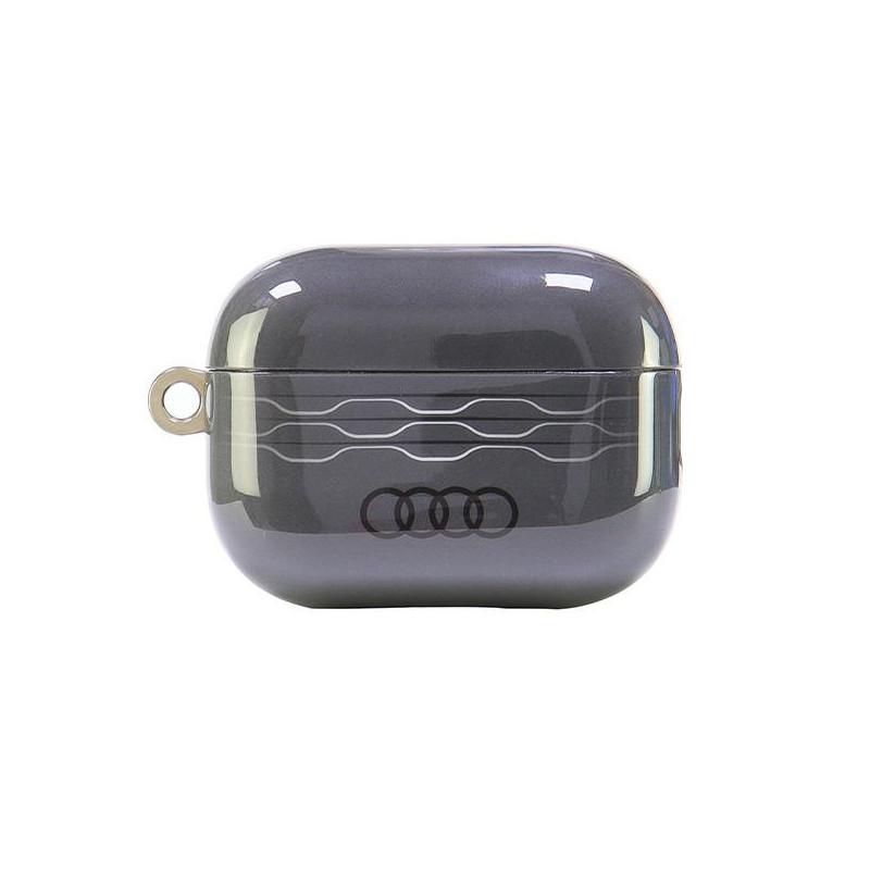 Pouzdro Audi IML Geometric Pattern pro AirPods Pro 2 - šedé