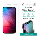 ESTUFF Titan Shield Ochranné sklo 2.5D STANDARD 0.33mm pro iPhone 14 Pro Max, čiré