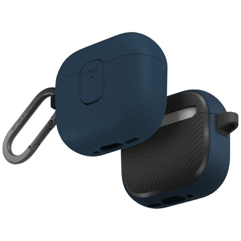 Pouzdro UNIQ CLYDE LOCK pro AirPods 4 - modrá