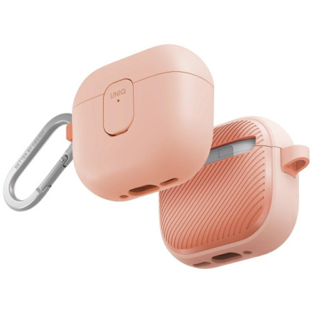 Pouzdro UNIQ CLYDE LOCK pro AirPods 4 - růžová