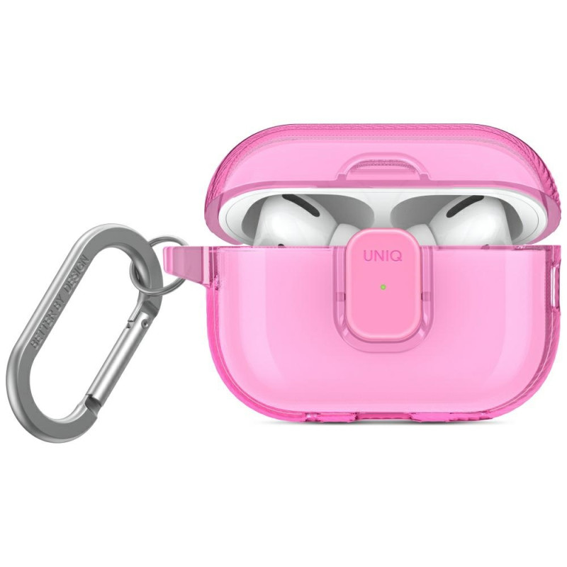 Kryt UNIQ GLASE PRO pro AirPods Pro 2 - růžová