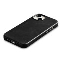 Pouzdro iCarer Oil Wax Leather pro iPhone 14 Plus – černé
