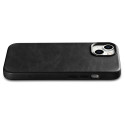 Pouzdro iCarer Oil Wax Leather pro iPhone 14 Plus – černé