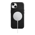 Pouzdro iCarer Oil Wax Leather pro iPhone 14 Plus – černé