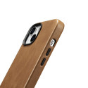 Pouzdro iCarer OIL WAX Premium iPhone 14 Plus - hnědá