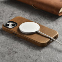 Pouzdro iCarer OIL WAX Premium iPhone 14 Plus - hnědá
