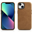 Pouzdro iCarer OIL WAX Premium iPhone 14 Plus - hnědá