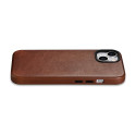 Pouzdro iCarer Oil Wax Leather iPhone 14 Plus - hnědá
