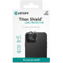 ESTUFF Titan Shield Ochranné sklo zadní kamery 2.5D FULL-COVER 0.33mm pro iPhone 14 Pro/14 Pro Max, čiré