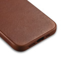 Pouzdro iCarer Oil Wax Leather iPhone 14 Plus - hnědá