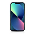 Pouzdro iCarer Oil Wax Premium iPhone 14 Plus – tmavě modrá