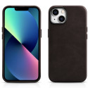 iCarer Oil Wax Premium Leather pro iPhone 14 Plus – hnědá
