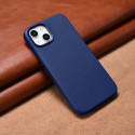 iCarer Case Leather MagSafe pro iPhone 14 – modrá