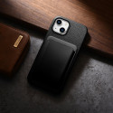 Pouzdro iCarer LITCHI pro iPhone 14 - černé