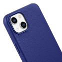 Pouzdro iCarer Litchi Premium pro iPhone 14 – tmavě modré