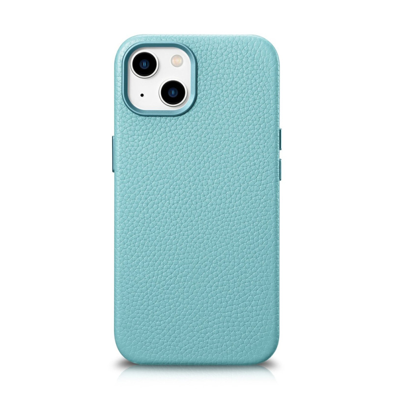 Pouzdro iCarer LITCHI PREMIUM LEATHER pro iPhone 14 - zelené