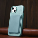 Pouzdro iCarer LITCHI PREMIUM LEATHER pro iPhone 14 - zelené