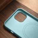 Pouzdro iCarer LITCHI PREMIUM LEATHER pro iPhone 14 - zelené